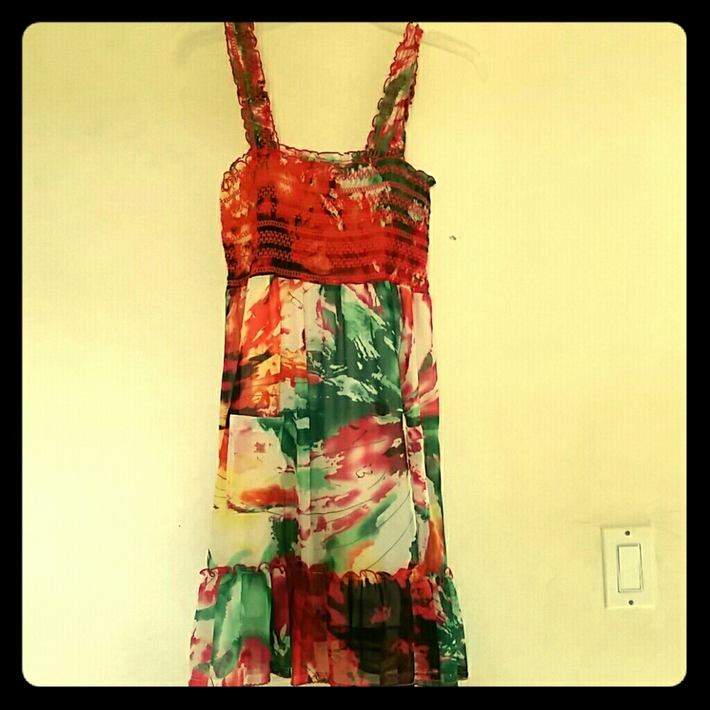 Multicolored Vacation Dress